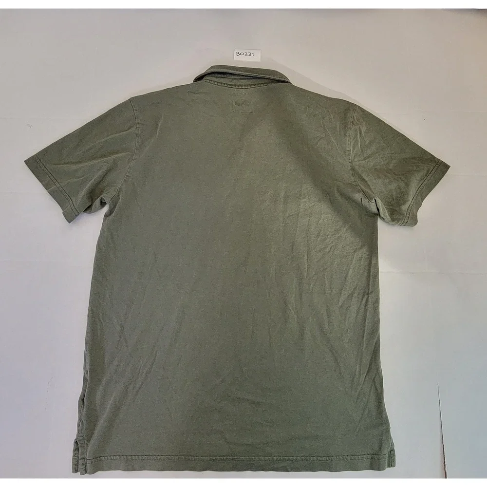The North Face Mens Polo Shirt Small Olive Green Short Sleeve Casual‎